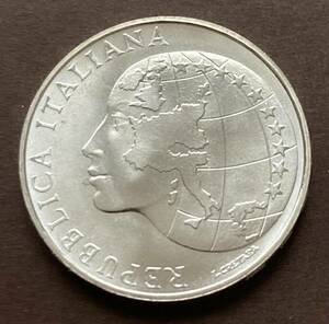 イタリア銀貨・１９８５年記念通貨１枚（EU会長）[37]