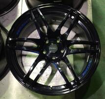 超希少 Weds sport ウェッズ スポーツ SA-60M ブラックブルーマシニング 8.5J +20 9.5J +20 PCD120 5H 19インチ BMW コンケイブ 軽量_画像3