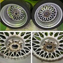 軽量 鍛造 BBS SUPER-RS 18インチ スーパーRS RS502 8J +38 RS538 9J +42 PCD114.3 5H ツライチ ヘラフラ スタンス FORGED メッシュ_画像9