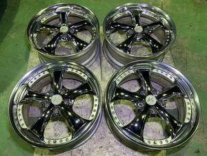 深リム 当時物 ワーク WORK VS-KF VSKF 19インチ 8.5J +45 PCD114.3 5H クローム メッキ VIP 90's JDM ドリフト ブイエス VIP 