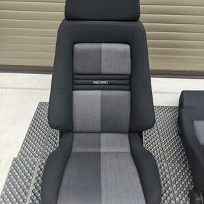 【1円～】乗り降りラクラク！RECARO 旧LX-F 401グレーツートン！破れなし正規品2脚セット！車検対応！レカロ セミバケ 検LX-VF/SR-7F/LS/LTの画像6