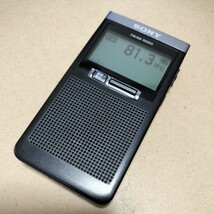 SONY RADIO ソニー SRF-T355 ポケットラジオ FM AM　PLLシンセサイザーラジオ ワイドFM対応　 中古_画像2