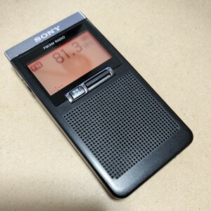 SONY RADIO ソニー SRF-T355 ポケットラジオ FM AM　PLLシンセサイザーラジオ ワイドFM対応　 中古