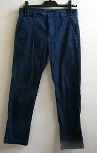 mys-2712 Uniqlo UNQLO lady's cotton pants navy blue color waist 61