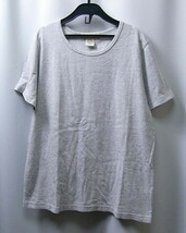 yas3-331　Eddie Bauer(エディーバウアー)シンプル ベーシックデザイン グレーのTシャツ レディース/PETITE S_画像1