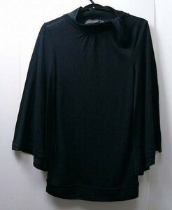 mys-3549 ZARA Collection■黒フレアスリーブカットソーS