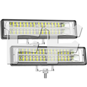 送料無料● 6インチ 36W 作業灯 LED ワークライト ホワイト 2個 12V/24V 前照灯 投光器 オートバイ SUV 大型車 トラック ランクル 建設機械