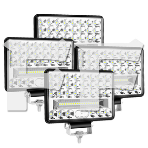 送料無料.. LED 作業灯 ワークライト 6インチ 144W ホワイト 6500K 新品 投光器 前照明灯 建設機械 トラック SUV 6C-144W 12V/24V 4個