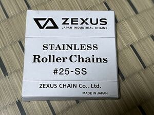 ZEXUS ステンレスローラーチェーン　#25 未使用品　ローラーチェーン