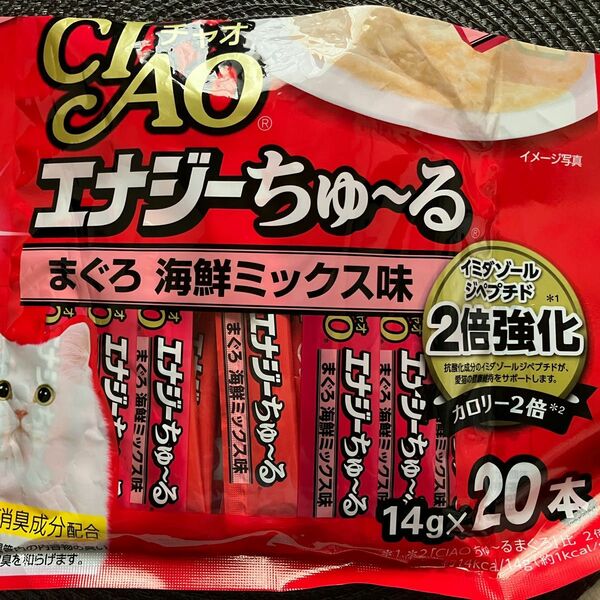 チャオ　エナジーちゅーる　まぐろ海鮮ミックス味 外袋無し　18本 ちゅ～る いなば CIAO