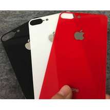 s51【 iphone7/8 SE2 カラー：ホワイト 】 背面保護ガラスフィルム アイフォン アイフォーン 裏側 光沢 アップルロゴ リンゴ_画像4
