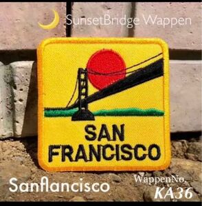 最後の1枚　新作　サンフランシスコ　サンセット　ワッペン　夕日 SANFRANCISCO