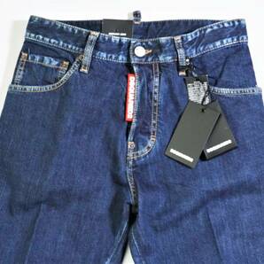 【新品/正規品】定価6.8万 46 Dsquared2 ディースクエアード MERCURY JEAN S74LB0576 ダークブルー 希少ビッグタグ デニムの画像1