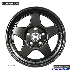 送料無料 共豊 LOWENHART RC06F (GM) 9J-18 +0 6H-139.7 (18インチ) 6H139.7 9J+0【4本セット 新品】