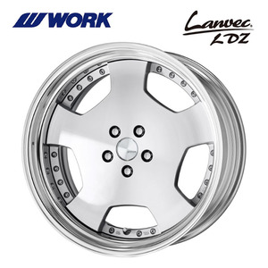 送料無料 ワーク LANVEC LDZ STEP RIM DEEP RIM Odisk 10J-21 +68～－8 5H-120【1本単品 新品】