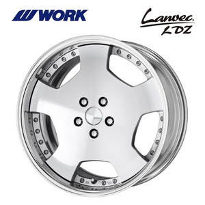 送料無料 ワーク LANVEC LDZ FULL REVERSE DEEP RIM Odisk 12J-19 －24～－36 5H-120 【2本セット 新品】