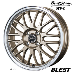 送料無料 ブレスト BeatStage MT-C (ABR) 5J-15 +45 4H-100 (15インチ) 4H100 5J+45【4本セット 新品】