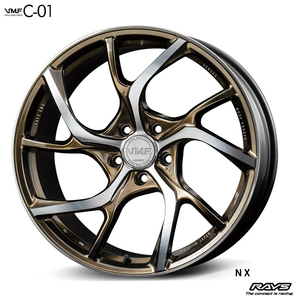 送料無料 レイズ VMF C-01 LIMITED EDITION 8.5J-20 +35 5H-112 (20インチ) 5H112 8.5J+35【4本セット 新品】