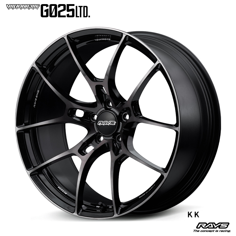 送料無料 レイズ VOLK RACING G025LTD 8J-18 +45 5H-100 (18インチ) 5H100 8J+45【2本セット 新品】