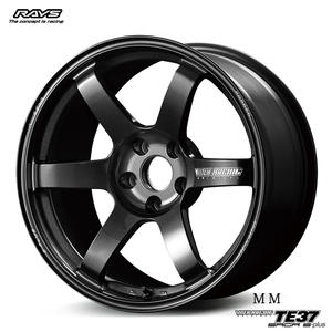 送料無料 レイズ TE37 SAGA S-plus (MM) 8.5J-18 +42 5H-112 (18インチ) 5H112 8.5J+42【4本セット 新品】