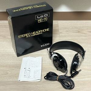 簡易クリーニング済 日立 HITACHI Lo-D HD-70 STEREO HEADPHONES ステレオ ヘッドホン ヘッドフォン 有線 機材 器材動作未確認 SW117