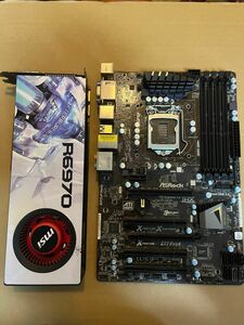 Z77 pro4 LGA1155 R6970 HD6970 2GB マザーボード　グラボ　セット　即時支払いできる方限定特価！