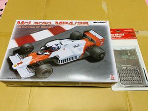 プラッツ(BEEMAX) 1/20 マクラーレン MP4/2B '85 モナコGP ウィナー & 専用ディテールアップパーツ 未組立 McLaren MP4/2B '85 MONACO GP