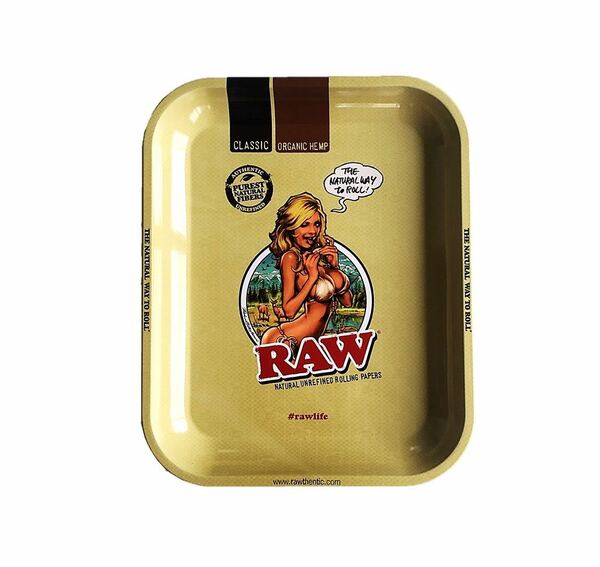 ◆送料無料◆新品　RAW 正規品　メタルトレイガールラージ　ロッキンジェリービーン　手巻きタバコ　喫煙具　トレー