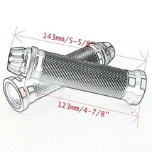 オートバイ ハンドルグリップ モトクロスハンドグリップ　【赤】_画像2