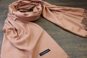  new goods spring color [ cashmere Cashmere] plain PINK ORANGE pink orange series Plain light Touch large size stole 