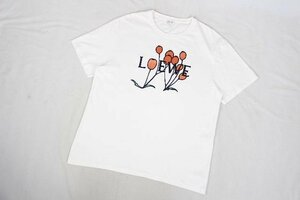 送料込 ロエベ LOEWE ロゴ刺繍 Tシャツ ホワイト 白 [L] メンズ トップス カットソー　 I38