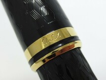 【3-75】 SHEAFFER シェーファー Connaisseur コノソアール herringbone ヘリンボーン 18K 750 FINE ペン先 万年筆_画像7