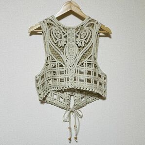 mame kurogouchi Cording Embroidery Vest マメ コード刺繍ベストの画像1