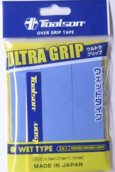 ☆【トアルソン】ULTRA GRIP　ウルトラグリップ（3本入）　 ブルー ⑥