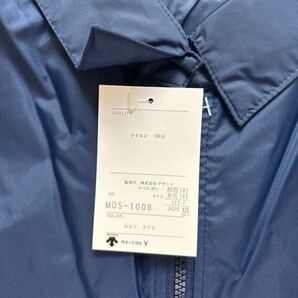 【新品・タグ付】 デサント（DESCENTE) レインジャケット XOサイズ 紺色 ナイロン製 ウィンドブレーカーの画像4