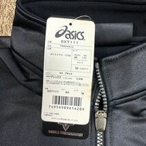 【新品 タグ付】アシックス（asics） 光沢 トレーニングウェア　Mサイズ　黒　ワンポイントロゴ　長袖ジャージ　上着_画像5