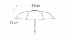 可愛い折りたたみ傘 ワンタッチ自動開閉 晴雨兼用 耐風 撥水 日傘 UVカット 梅雨対策 台風対応収納ポーチ付き女性用_画像5