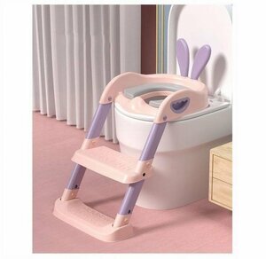  toilet auxiliary toilet seat child toilet auxiliary toilet seat folding step‐ladder slip prevention Kids for 2 -step step pcs baby one body adjustment child MAY279