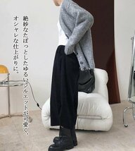 バルーンパンツ ワイドパンツ ワイドパンツ ウエストゴム ハイウエスト コクーンパンツ ポケット付き リボン☆4色選択/1点 LB482_画像6