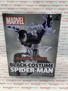 【未開封品】 MARVELCOMICS BLACK-COSTUME SPIDER-MAN ブラックコスチューム スパイダーマン マーベル Luminasta ルミナスタ フィギュア