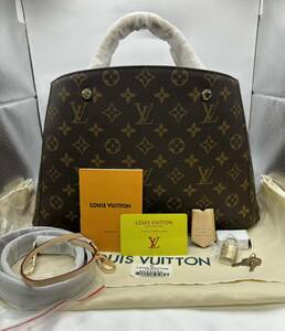 1円スタート 新品未使用 極美品 LOUIS VUITTON ルイヴィトン モンテーニュMM モノグラム ショルダー ハンドバッグ　保存袋