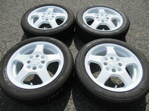 中古タイヤ☆165/55-14 165/55R14 セイバーリングSL201 バリ山 LIZEA マットホワイト 5J+45 100 4H Kカーカスタムに☆