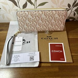 新品未使用 COACH 長財布　箱、ショッパー、保存袋付き