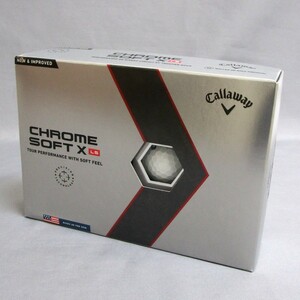 US仕様 Callaway クロムソフト X LS ホワイト 1箱 12球 2022年 キャロウェイ CHROME SOFT X LS 4ピース ゴルフボール 白