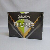 日本仕様 2023年 SRIXON Z-Star DIVIDE YL/WH 1箱 12球 1ダース ボール スリクソン ダンロップ DUNLOP 3ピース イエロー/ホワイト_画像1
