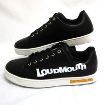 ラウドマウス Big Logo ブラック 25.5cm(772-980-2)Loudmouth ビッグロゴ ゴルフシューズ ポリウレタン スパイクレス シンプル 防水仕様_画像1