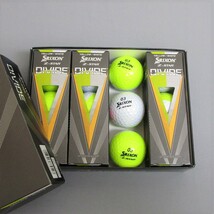 日本仕様 2023年 SRIXON Z-Star DIVIDE YL/WH 1箱 12球 1ダース ボール スリクソン ダンロップ DUNLOP 3ピース イエロー/ホワイト_画像2