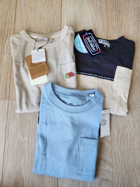 新品.タグ付 キッズTシャツ 3着セット 110cm