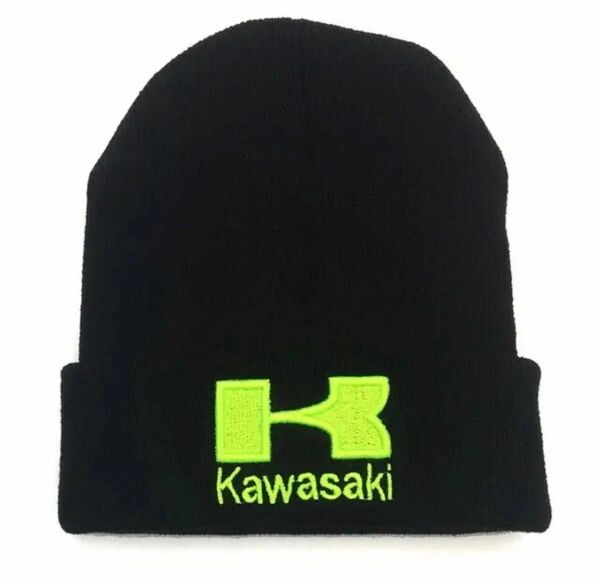 刺繍ニット帽『KAWSAKIカワサキ』新品未開封