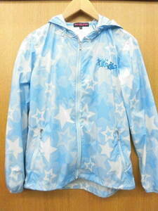 『激安』 DWD ダンスウィズドラゴン スター柄ストレッチブルゾン レディース D2-353100 LIGHT BLUE(060) M 新品！